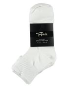 Sport Socks, Mid-Cut 4-P, White 40/45 White TOPECO