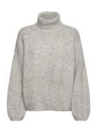 Alphagz Ls Rollneck Grey Gestuz