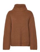 Slfsefika Ls Knit Rollneck Noos Brown Selected Femme