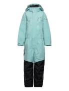 Penguin Snowsuit Kids Teal Patterned ISBJÖRN Of Sweden