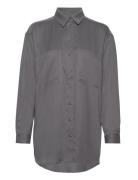 Esleonora Ls Shirt Grey Esme Studios