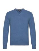 Lambswool V Neck Blue Hackett London