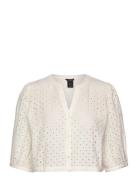 Blouse Estrid Schiffli White Lindex