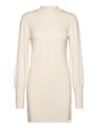 Vmhollykarispuff Ls Highneck Dress Ga Bo Beige Vero Moda