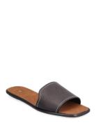 Vachetta Leather Slide Sandal Black Polo Ralph Lauren