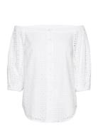 Cotton Eyelet-Shirt White Lauren Ralph Lauren