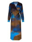 Haylen Wrap Dress Brown Second Female