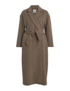 Objclara Over Wool Coat A Div Brown Object