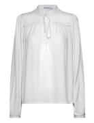 Viseba V-Neck L/S Top/Su White Vila