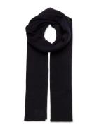 Knitted Logo Scarf Black Superdry