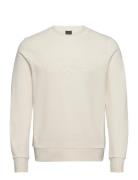 Am Embossed Crew Cream Hackett London