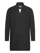 Three Button Wool Coat Black Tom Tailor