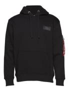 Back Print Hoody Black Alpha Industries