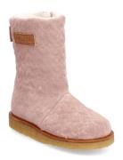 Boots - Flat - With Zipper Pink ANGULUS