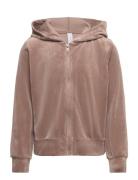 Vmvelvet Ls Zip Hoodie Jrs Girl Beige Vero Moda Girl