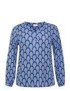 Kckerry Ami Blouse Blue Kaffe Curve