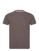 Essential Logo Emb Tee Brown Superdry