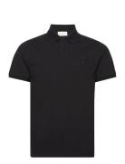 Reg Tonal Shield Ss Polo Black GANT