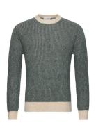 Slhrai Ls Knit Crew Neck Noos Khaki Selected Homme