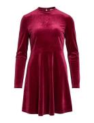 Vioelle High Neck L/S Dress/1N Red Vila