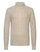 Jjcraig Knit Roll Neck Aw23 Cream Jack & J S