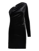 Objbianca Shoulder Short Dress 130 Black Object