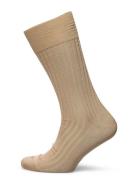 Beige Ribbed Socks Beige AN IVY