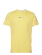 Monologo Regular Tee Yellow Calvin Klein Jeans