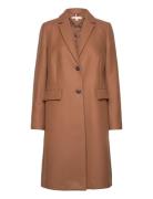 Wool Blend Classic Coat Brown Tommy Hilfiger