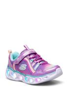 Girls Heart Lights - Rainbow Lux Purple Skechers