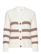 Slfbloomie Ls Knit V-Neck Cardigan Noos Cream Selected Femme