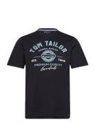 Logo Tee Black Tom Tailor