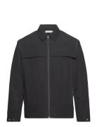 Lennon Zip Shirt Black Wood Wood