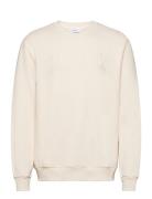 Script Sweatshirt Cream Les Deux