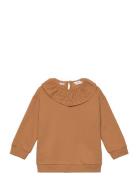 Babydoll Neck Sweatshirt Brown Mango