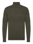 Slhmaine Ls Knit Roll Neck W Noos Khaki Selected Homme