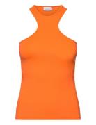 Stretch Jersey Racer Tank Orange Calvin Klein