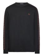 L/S Laured Taped Tee Black Fred Perry