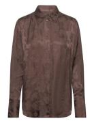 Relaxed Lace Jacquard Shirt Brown GANT