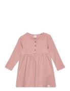 Dress Solid Waffle Pink Lindex