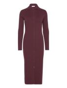 Essential Rib Shirt Dress Burgundy Calvin Klein