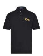 Classic Fit Logo Mesh Polo Shirt Black Polo Ralph Lauren
