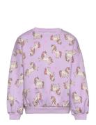 Sweatshirt Aop Unicorn Purple Lindex