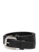 Leather Double-Buckle Skinny Belt Black Lauren Ralph Lauren