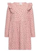 Dress Waffle Quality Aop Flowe Pink Lindex