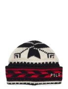 Wool Blend-Snowflake Hat Black Polo Ralph Lauren
