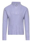 Nkftimulle Ls Short Half Zip Knit Blue Name It