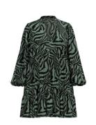 Carsebbie L/S Tunic Dress Aop Green ONLY Carmakoma