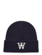 Vin Logo Beanie Navy Double A By Wood Wood