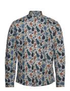 Aop Plain Shirt L/S Patterned Lindbergh